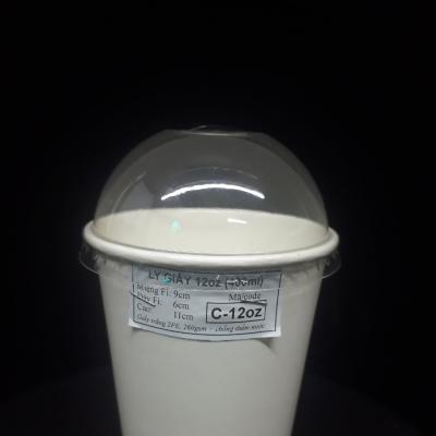 Ly Giấy 12oz 360–400ml Tráng PE – Ly Cafe, Trà Sữa Nóng Lạnh Take Away